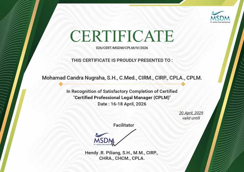 Sertifikat CPLM