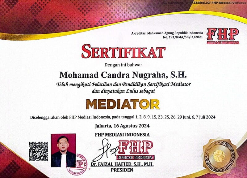 Sertifikat Mediator